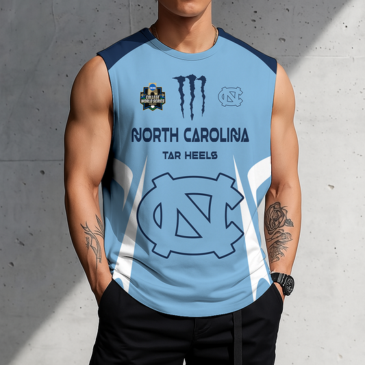 [FLASH SALE] NEW CUSTOMIZED | NCAA CWS29 NTH NC TAR HEELS MEN'S GYM SHIRT