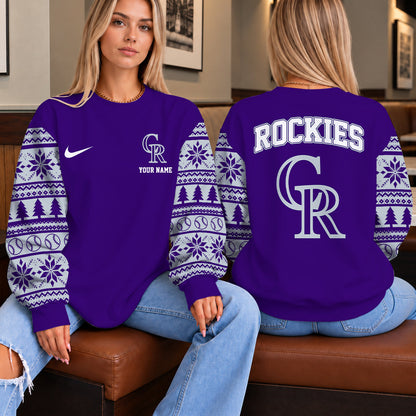 [FLASH SALE] NEW CUSTOMIZED MLB30 COR THE ROCKIES UNISEX SWEATSHIRT
