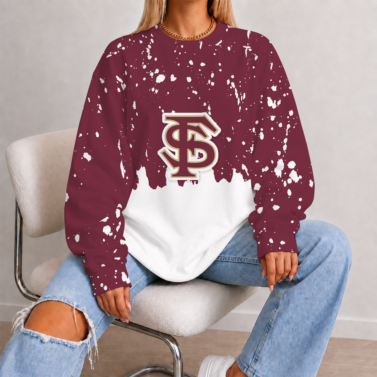 [FAN FAVORITE] NEW CUSTOMIZED NCAA CWS30 FLS FLORIDA STATE SEMINOLES UNISEX SWEATSHIRT