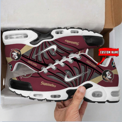 [FLASH SALE] NEW CUSTOMIZED CWS NCAA30 FLS FL SEMINOLES UNISEX AIR MAX PLUS SNEAKERS