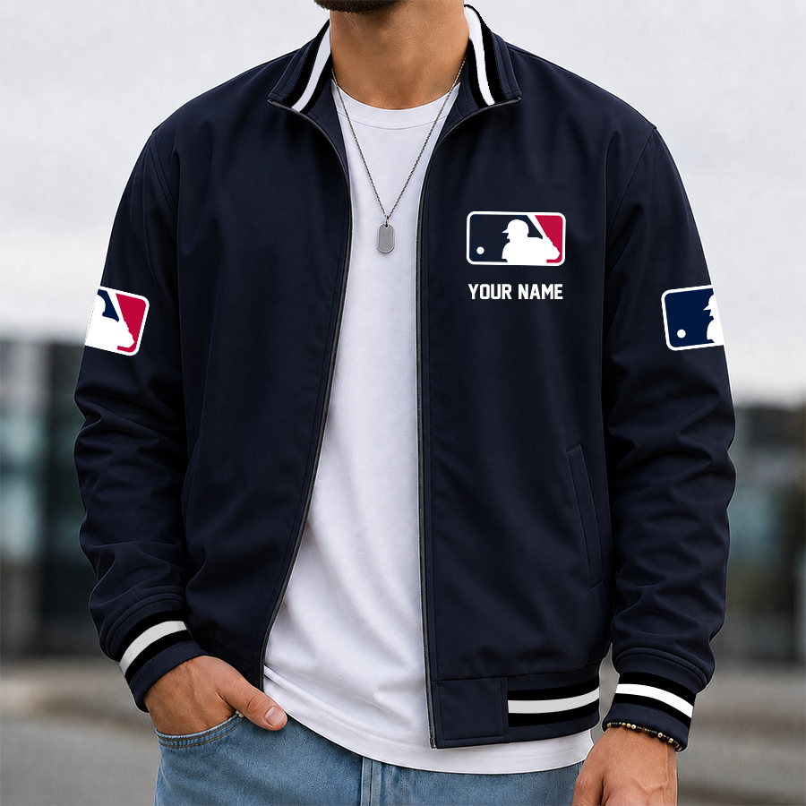 [FLASH SALE] NEW CUSTOMIZED MLB31 MAJOR LEAGUE BASEBALL MULTICOLOR MEN'S CASUAL JACKET
