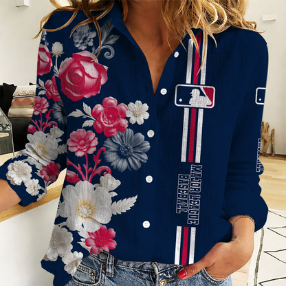 [FLASH SALE] NEW CUSTOMIZED MLB31 MAJOR LEAGUE BASEBALL WOMEN'S CASUAL SHIRT