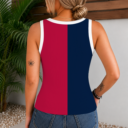 [FLASH SALE] NEW CUSTOMIZED MLB31 MLB MAJOR LEAGUE BASEBALL WOMEN'S V-NECK TANK TOP