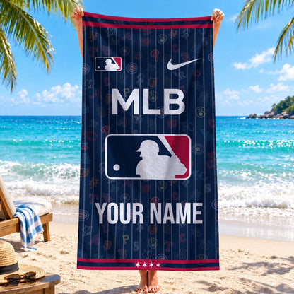 [FLASH SALE] NEW CUSTOMIZED MLB32 BBA ALL TEAMS BEACH TOWEL