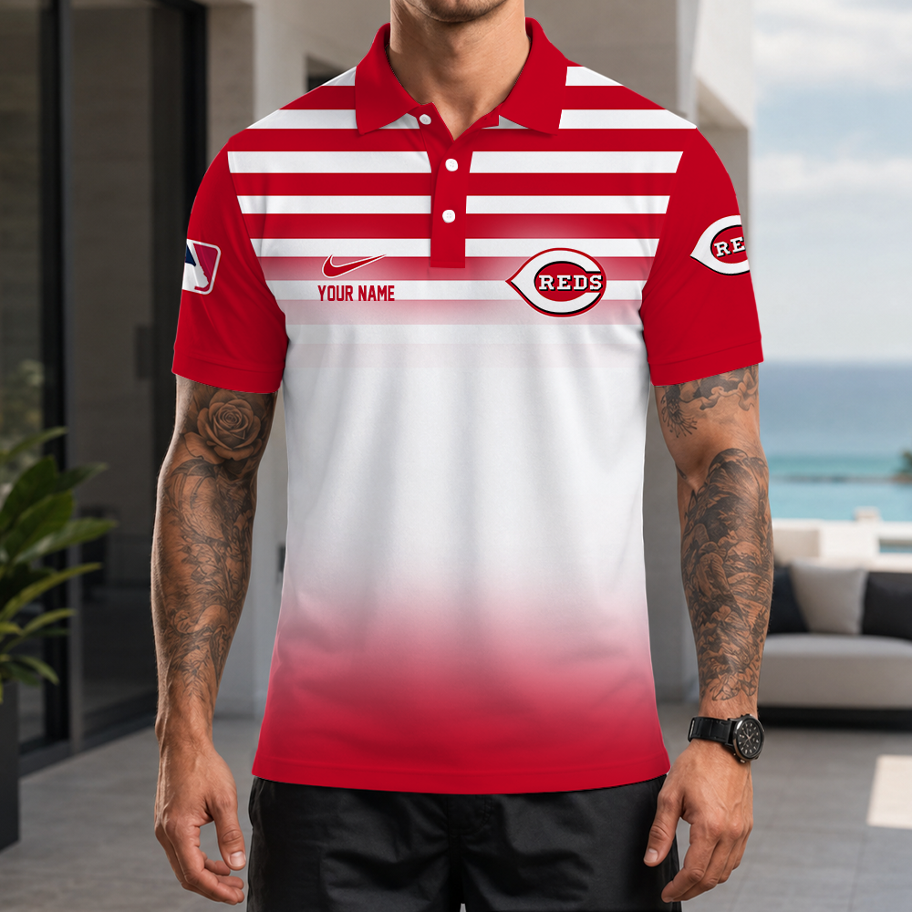 [FLASH SALE] NEW CUSTOMIZED MLB05 CRS CINCINNATI REDS POLO SHIRT