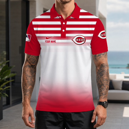[FLASH SALE] NEW CUSTOMIZED MLB05 CRS CINCINNATI REDS POLO SHIRT