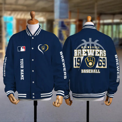 [FLASH SALE] NEW CUSTOMIZED MLB15 MBS MILWAUKEE BREWERS UNISEX T-SHIRT, POLO, HOODIE & JACKETS