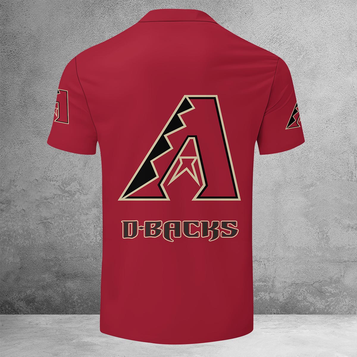 [FLASH SALE] NEW CUSTOMIZED MLB07 ADS ARIZONA DIAMONDBACKS ZIP POLO SHIRT