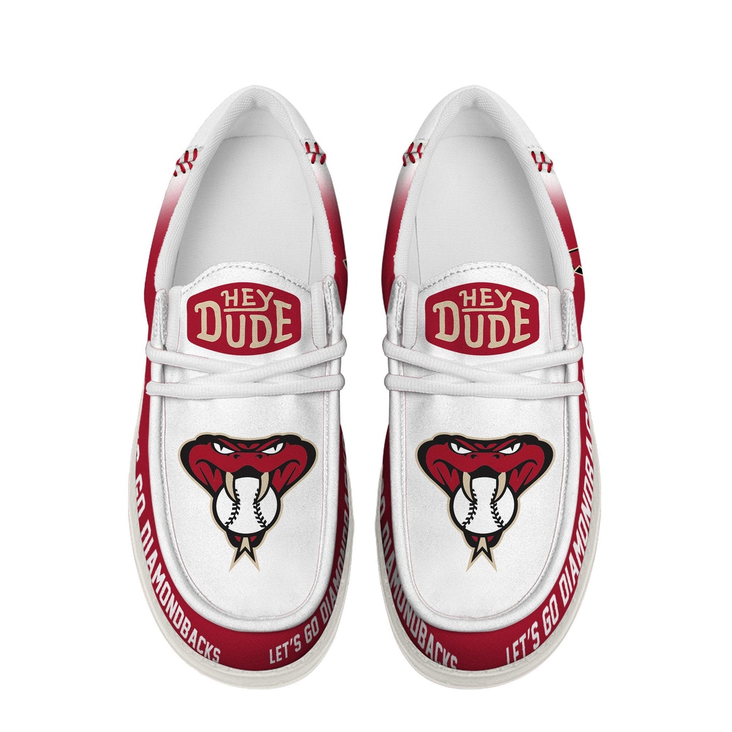 [FLASH SALE] NEW CUSTOMIZED MLB07 AZ DIAMONDBACKS LOAFER SHOES