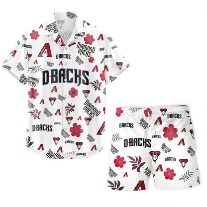 [FLASH SALE] NEW CUSTOMIZED MLB07 ADS ARIZONA DIAMONDBACKS UNISEX HAWAIIAN SHIRT & SHORTS SET