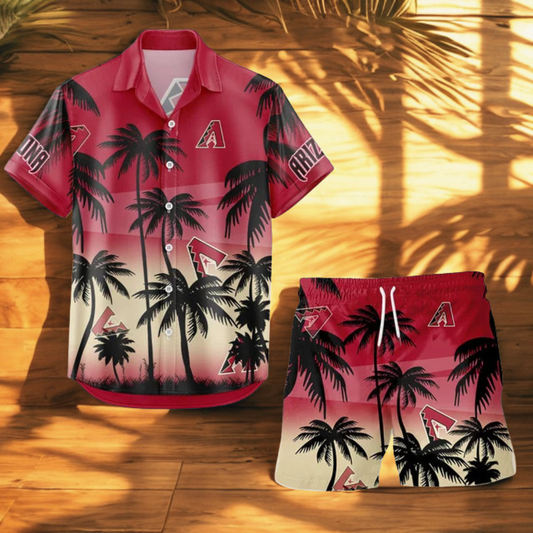 [FLASH SALE] NEW CUSTOMIZED MLB07 ADS ARIZONA DIAMONDBACKS UNISEX HAWAIIAN SHIRT & SHORTS SET