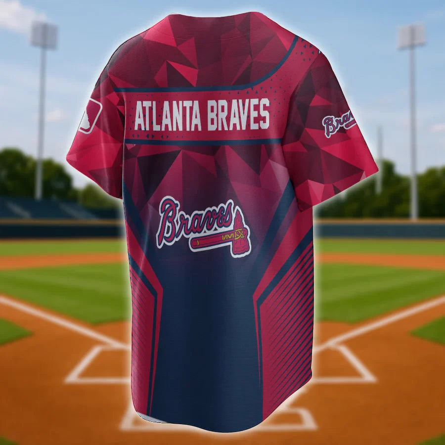 [FLASH SALE] NEW CUSTOMIZED MLB09 AT BRAVES BASEBALL JERSEY