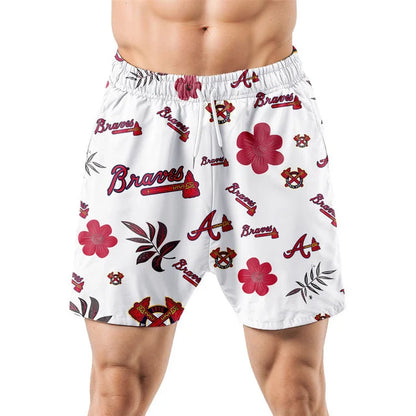 [FLASH SALE] NEW CUSTOMIZED MLB09 ABS ATLANTA BRAVES UNISEX HAWAIIAN SHIRT & SHORTS SET