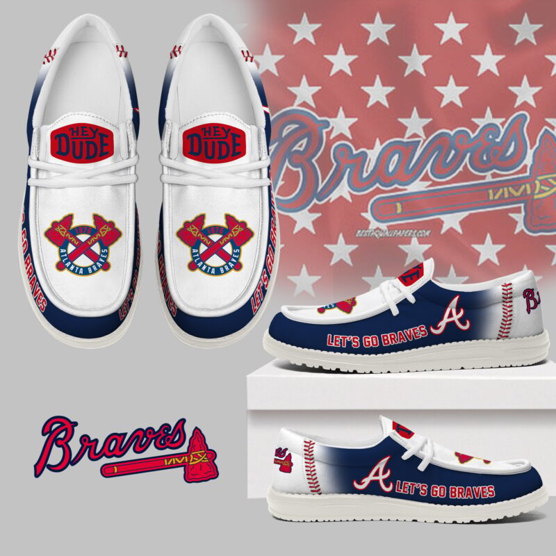 [FLASH SALE] NEW CUSTOMIZED MLB09 AT BRAVES LOAFER SHOES