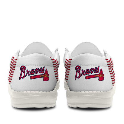 [FLASH SALE] NEW CUSTOMIZED MLB09 AT BRAVES LOAFER SHOES