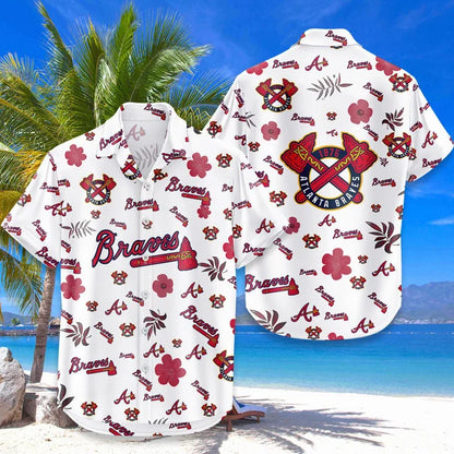 [FLASH SALE] NEW CUSTOMIZED MLB09 ABS ATLANTA BRAVES UNISEX HAWAIIAN SHIRT & SHORTS SET