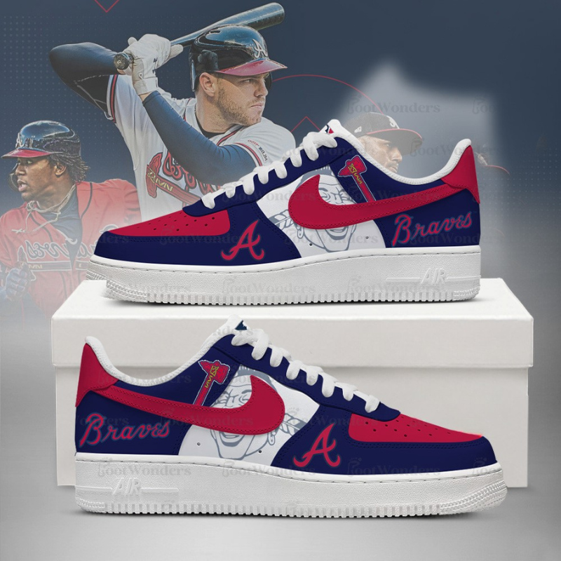 [FLASH SALE] NEW CUSTOMIZED MLB09 AT BRAVES AF1 SHOES