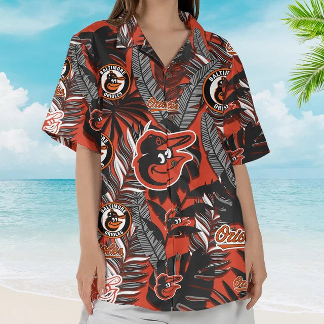 [FLASH SALE] NEW CUSTOMIZED MLB25 BOS BALTIMORE ORIOLES UNISEX HAWAIIAN SHIRT