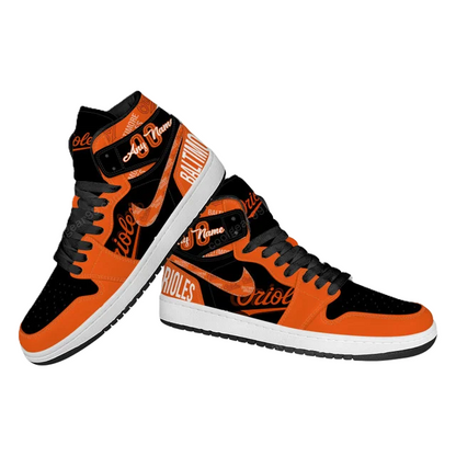 [FLASH SALE] NEW CUSTOMIZED MLB25 BT ORIOLES AIR JORDAN SNEAKERS