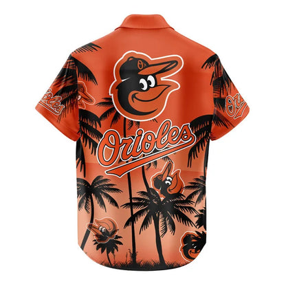 [FLASH SALE] NEW CUSTOMIZED MLB25 BOS BALTIMORE ORIOLES UNISEX HAWAIIAN SHIRT & SHORTS SET