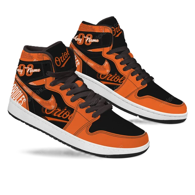 [FLASH SALE] NEW CUSTOMIZED MLB25 BT ORIOLES AIR JORDAN SNEAKERS