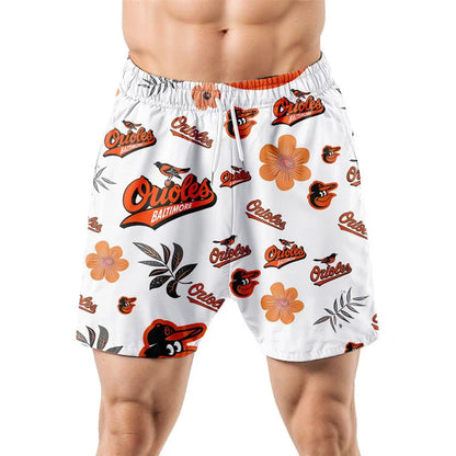 [FLASH SALE] NEW CUSTOMIZED MLB25 BOS BALTIMORE ORIOLES UNISEX HAWAIIAN SHIRT & SHORTS SET