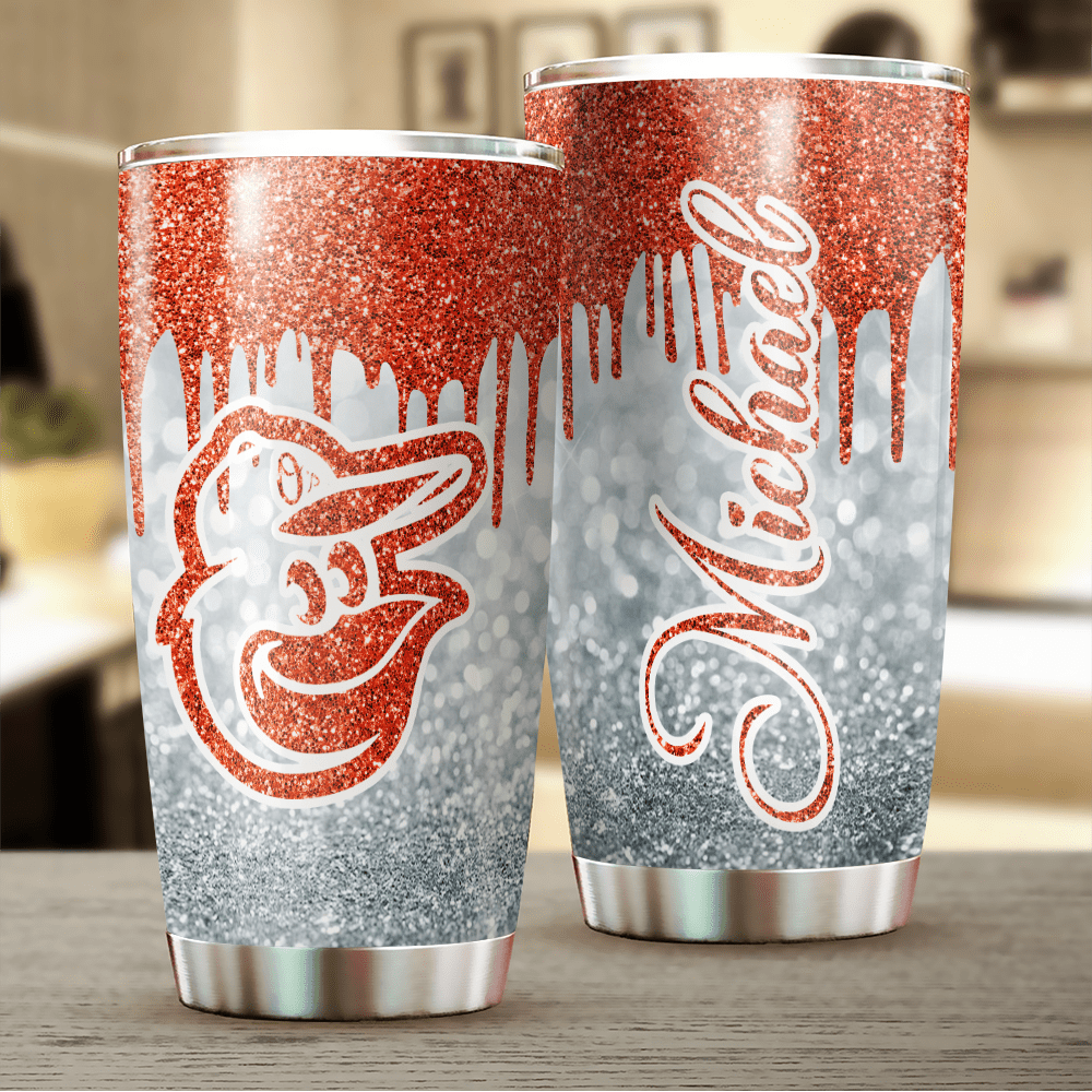 [FLASH SALE] NEW CUSTOMIZED MLB25 BT ORIOLES TUMBLER CUP