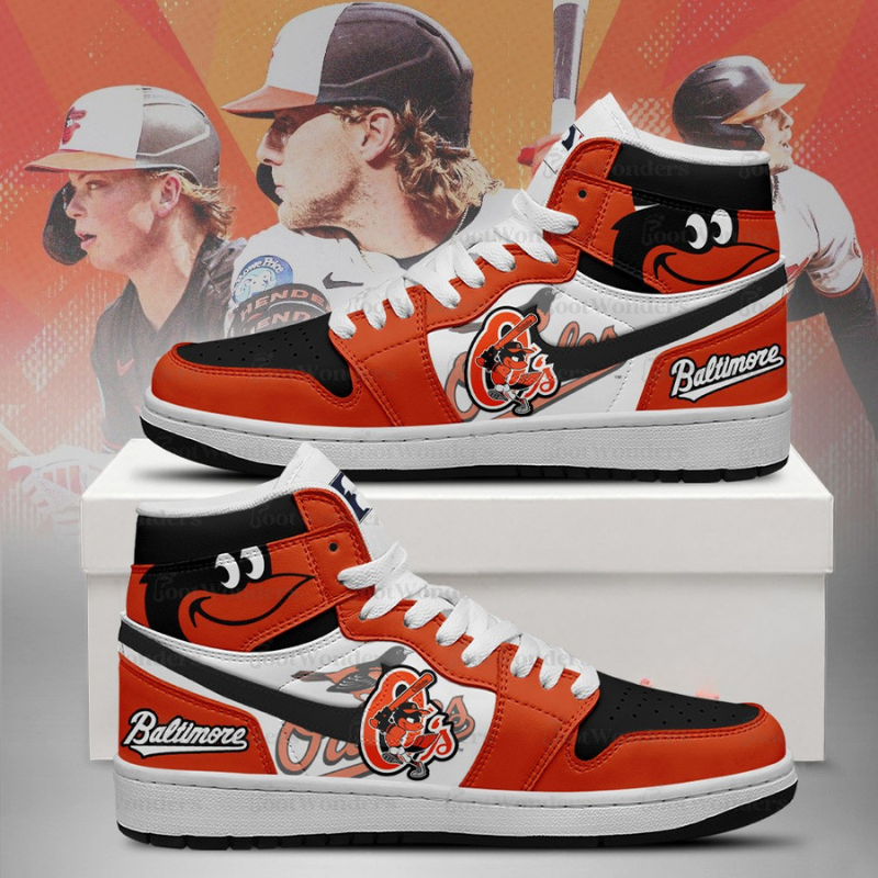 [FLASH SALE] NEW CUSTOMIZED MLB25 BT ORIOLES AIR JORDAN SNEAKERS
