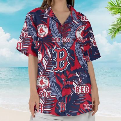 [FLASH SALE] NEW CUSTOMIZED MLB03 BRS BOSTON RED SOX UNISEX HAWAIIAN SHIRT