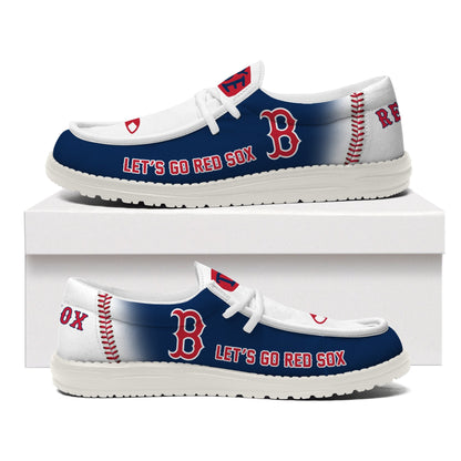 [FLASH SALE] NEW CUSTOMIZED MLB03 BR SOX LOAFER SHOES