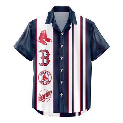 [FLASH SALE] NEW CUSTOMIZED MLB03 BRS BOSTON RED SOX UNISEX HAWAIIAN SHIRT