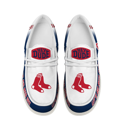 [FLASH SALE] NEW CUSTOMIZED MLB03 BR SOX LOAFER SHOES