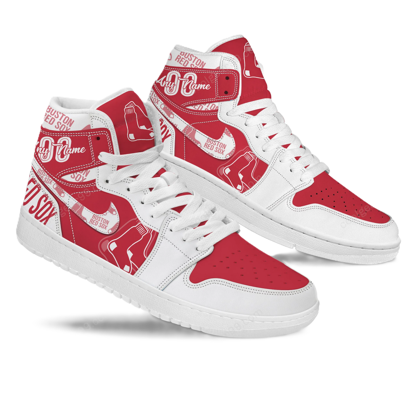 [FLASH SALE] NEW CUSTOMIZED MLB03 BR SOX AIR JORDAN SNEAKERS