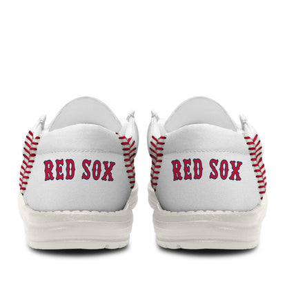 [FLASH SALE] NEW CUSTOMIZED MLB03 BR SOX LOAFER SHOES
