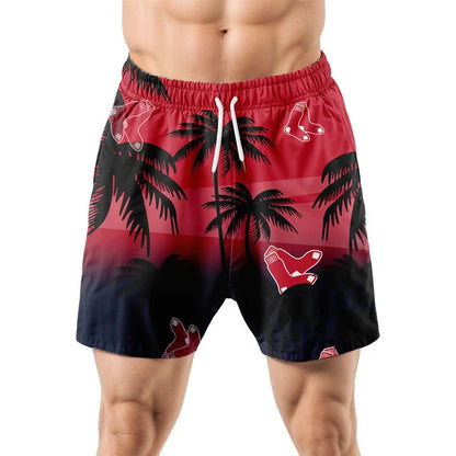 [FLASH SALE] NEW CUSTOMIZED MLB03 BRS BOSTON RED SOX UNISEX HAWAIIAN SHIRT & SHORTS SET