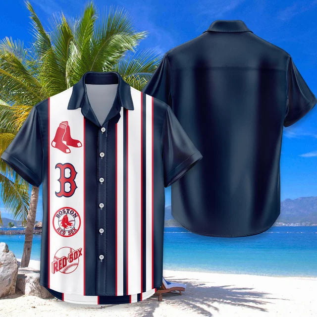 [FLASH SALE] NEW CUSTOMIZED MLB03 BRS BOSTON RED SOX UNISEX HAWAIIAN SHIRT