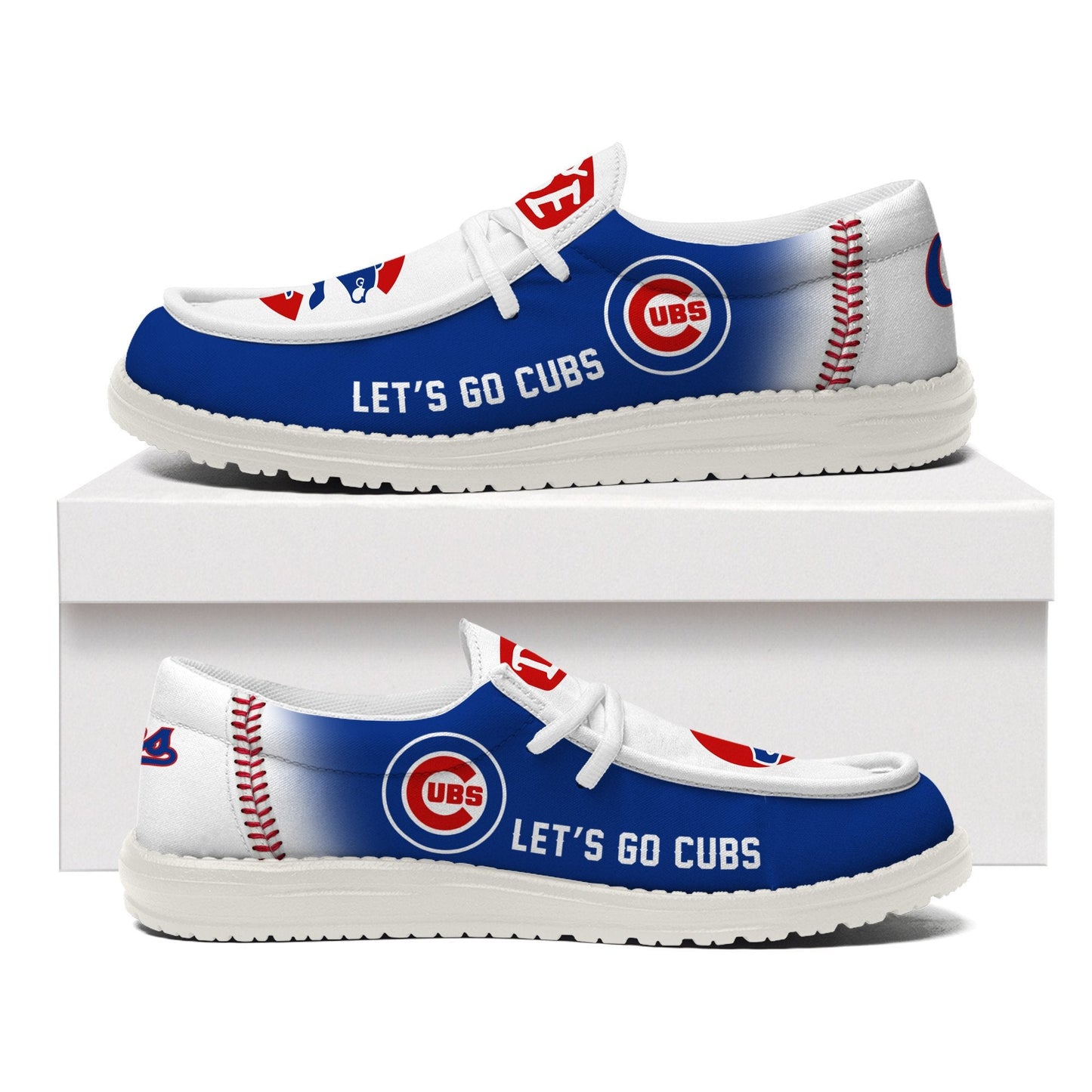 [FLASH SALE] NEW CUSTOMIZED MLB04 CH CUBS LOAFER SHOES