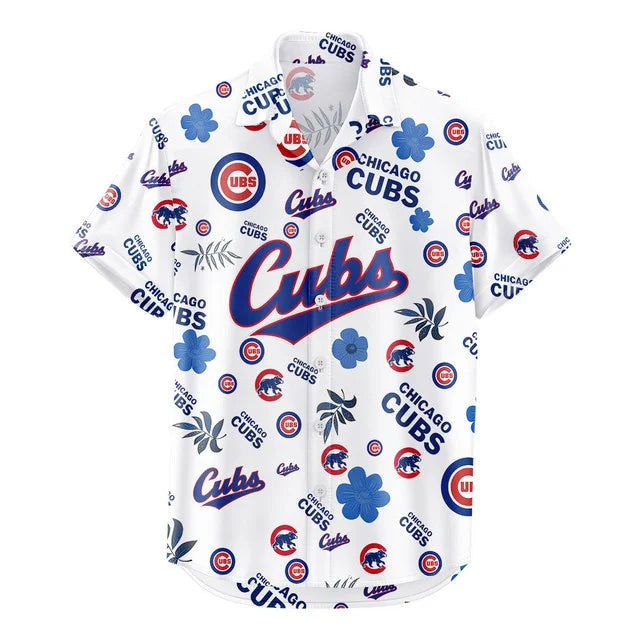 [FLASH SALE] NEW CUSTOMIZED MLB04 CCS CHICAGO CUBS UNISEX HAWAIIAN SHIRT & SHORTS SET