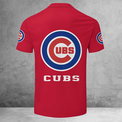 [FLASH SALE] NEW CUSTOMIZED MLB04 CCS CHICAGO CUBS ZIP POLO SHIRT