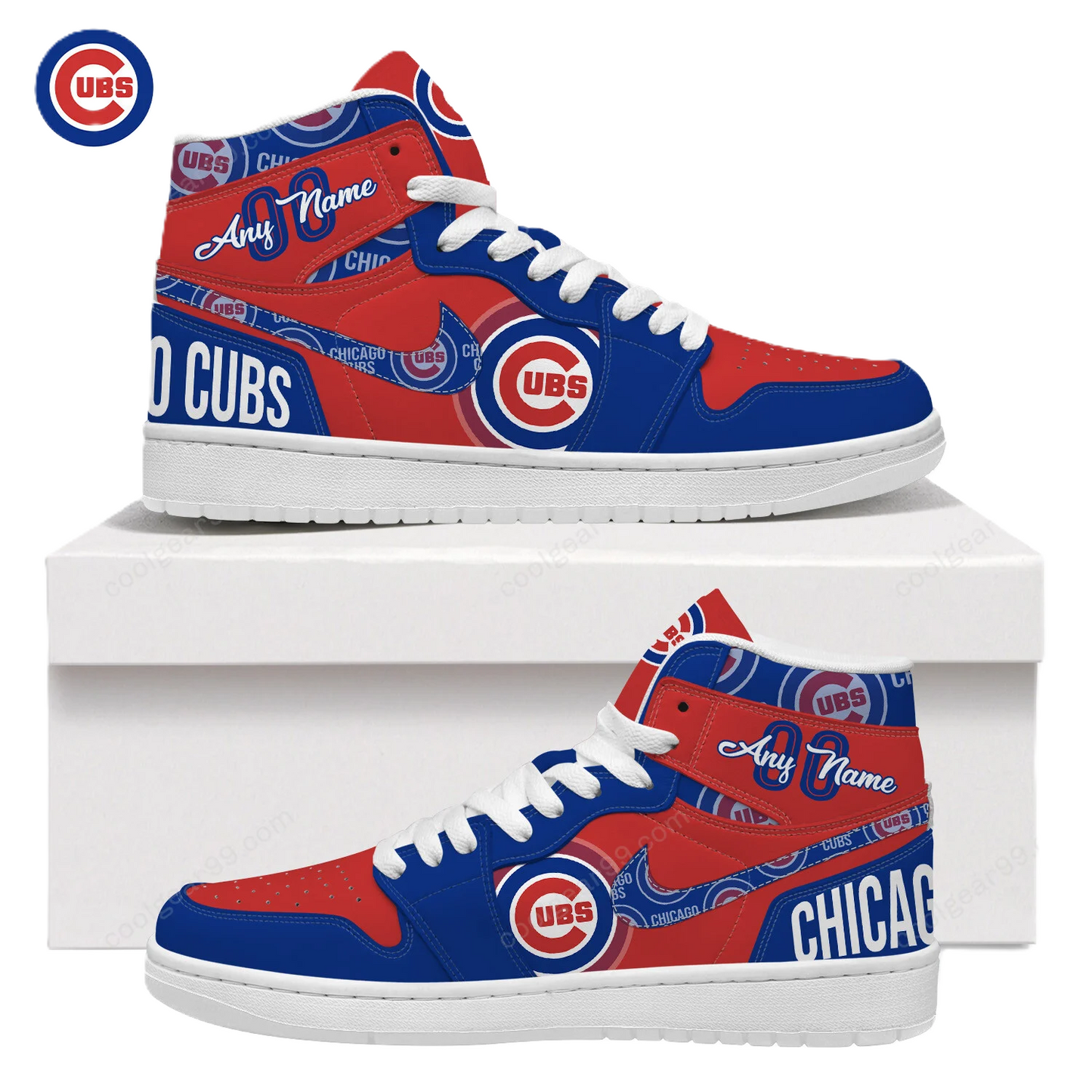 [FLASH SALE] NEW CUSTOMIZED MLB04 CH CUBS AIR JORDAN SNEAKERS