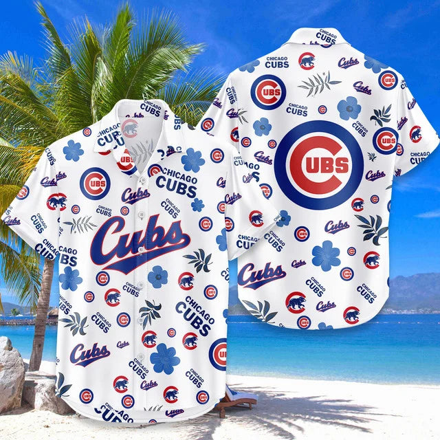[FLASH SALE] NEW CUSTOMIZED MLB04 CCS CHICAGO CUBS UNISEX HAWAIIAN SHIRT & SHORTS SET