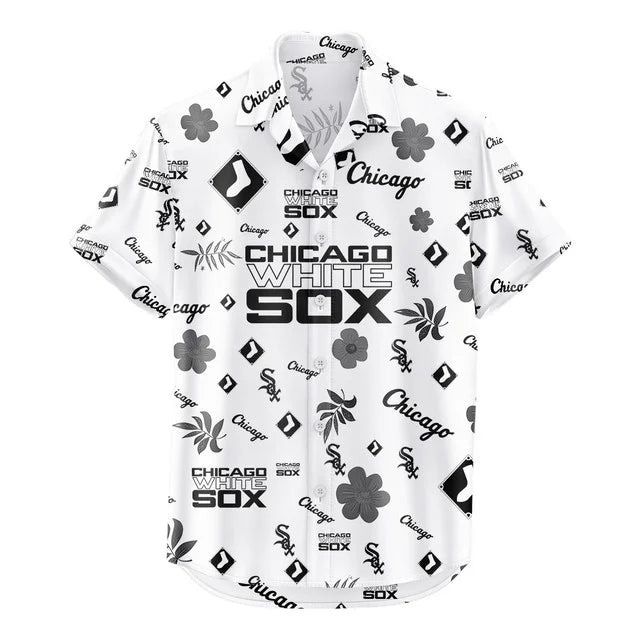 [FLASH SALE] NEW CUSTOMIZED MLB26 CWS CHICAGO WHITE SOX UNISEX HAWAIIAN SHIRT & SHORTS SET