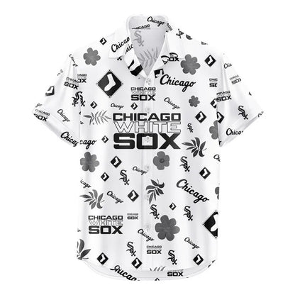[FLASH SALE] NEW CUSTOMIZED MLB26 CWS CHICAGO WHITE SOX UNISEX HAWAIIAN SHIRT & SHORTS SET