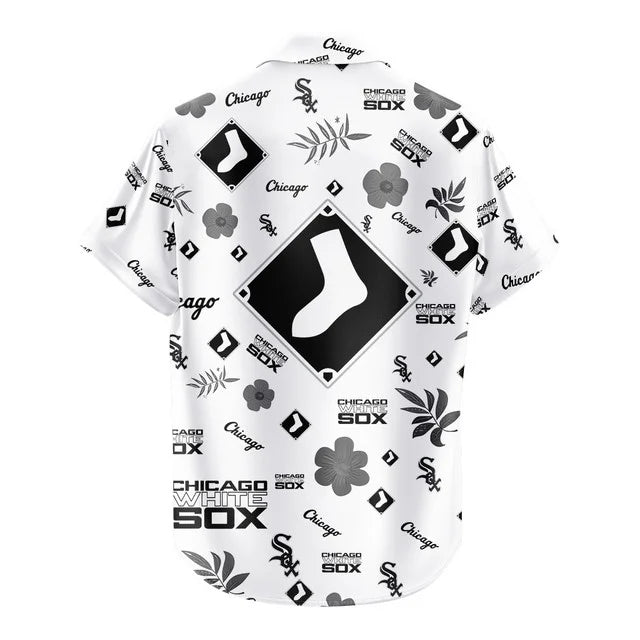 [FLASH SALE] NEW CUSTOMIZED MLB26 CWS CHICAGO WHITE SOX UNISEX HAWAIIAN SHIRT & SHORTS SET