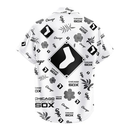 [FLASH SALE] NEW CUSTOMIZED MLB26 CWS CHICAGO WHITE SOX UNISEX HAWAIIAN SHIRT & SHORTS SET