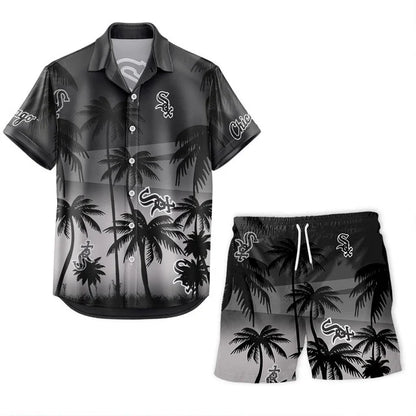 [FLASH SALE] NEW CUSTOMIZED MLB26 CWS CHICAGO WHITE SOX UNISEX HAWAIIAN SHIRT & SHORTS SET