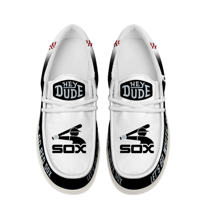 [FLASH SALE] NEW CUSTOMIZED MLB26 CW SOX LOAFER SHOES