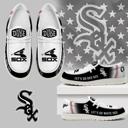 [FLASH SALE] NEW CUSTOMIZED MLB26 CW SOX LOAFER SHOES