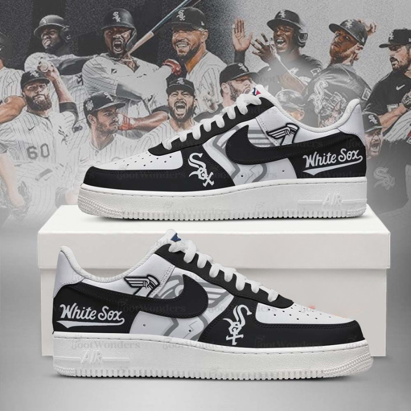 [FLASH SALE] NEW CUSTOMIZED MLB26 CW SOX AF1 SHOES