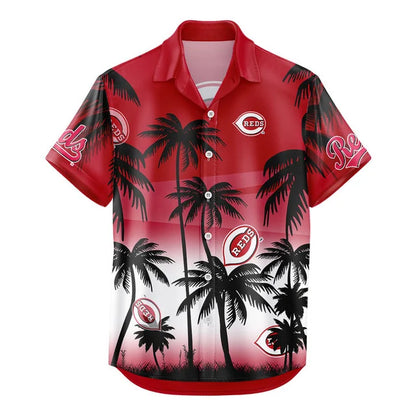 [FLASH SALE] NEW CUSTOMIZED MLB05 CRS CINCINNATI REDS UNISEX HAWAIIAN SHIRT & SHORTS SET